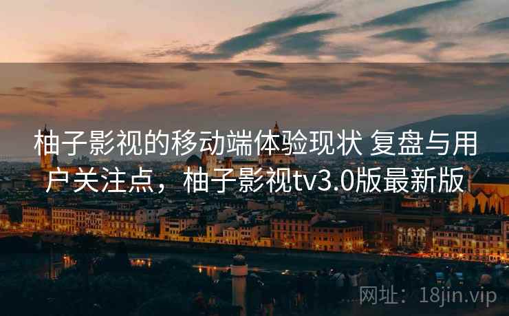 柚子影视的移动端体验现状 复盘与用户关注点，柚子影视tv3.0版最新版