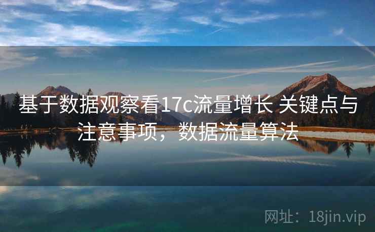 基于数据观察看17c流量增长 关键点与注意事项，数据流量算法