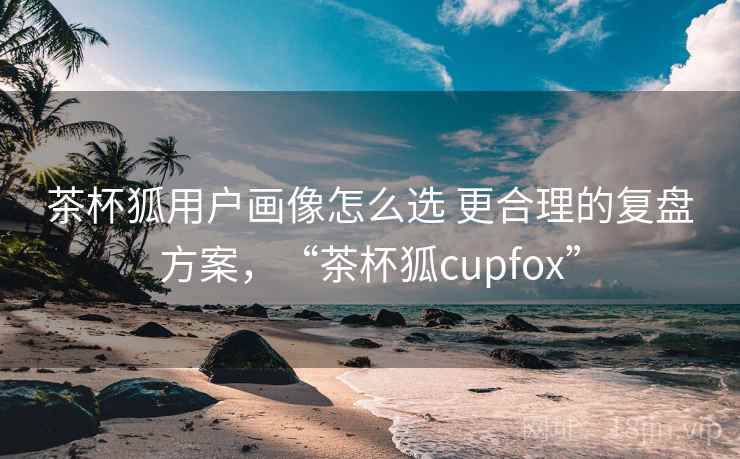 茶杯狐用户画像怎么选 更合理的复盘方案，“茶杯狐cupfox”