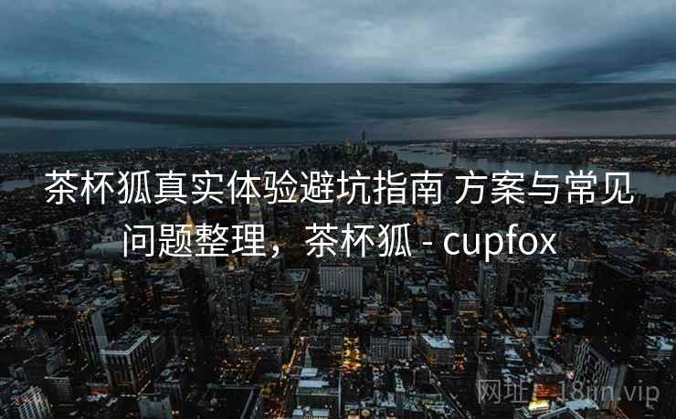 茶杯狐真实体验避坑指南 方案与常见问题整理，茶杯狐 - cupfox