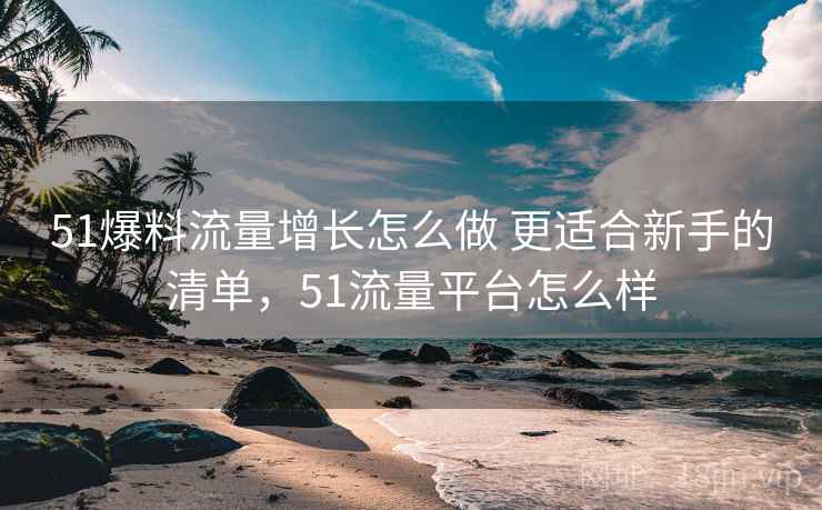 51爆料流量增长怎么做 更适合新手的清单，51流量平台怎么样