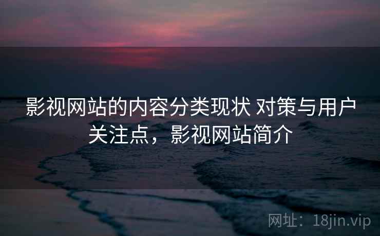 影视网站的内容分类现状 对策与用户关注点，影视网站简介