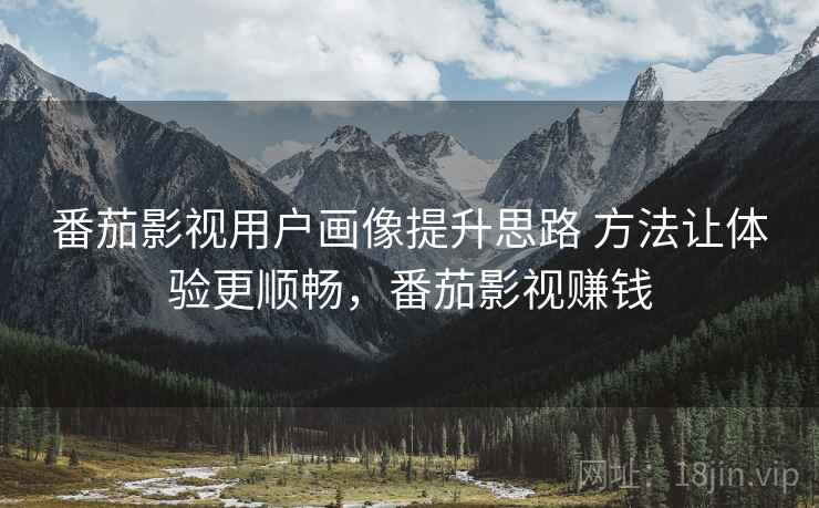 番茄影视用户画像提升思路 方法让体验更顺畅，番茄影视赚钱