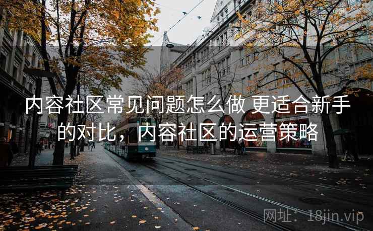 内容社区常见问题怎么做 更适合新手的对比，内容社区的运营策略