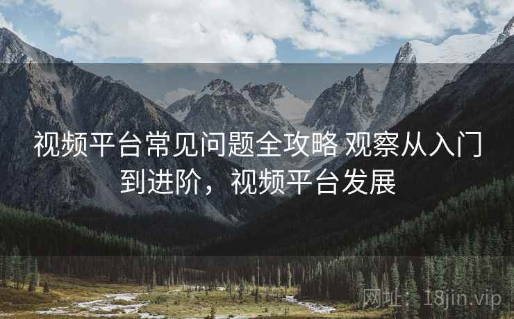 视频平台常见问题全攻略 观察从入门到进阶，视频平台发展